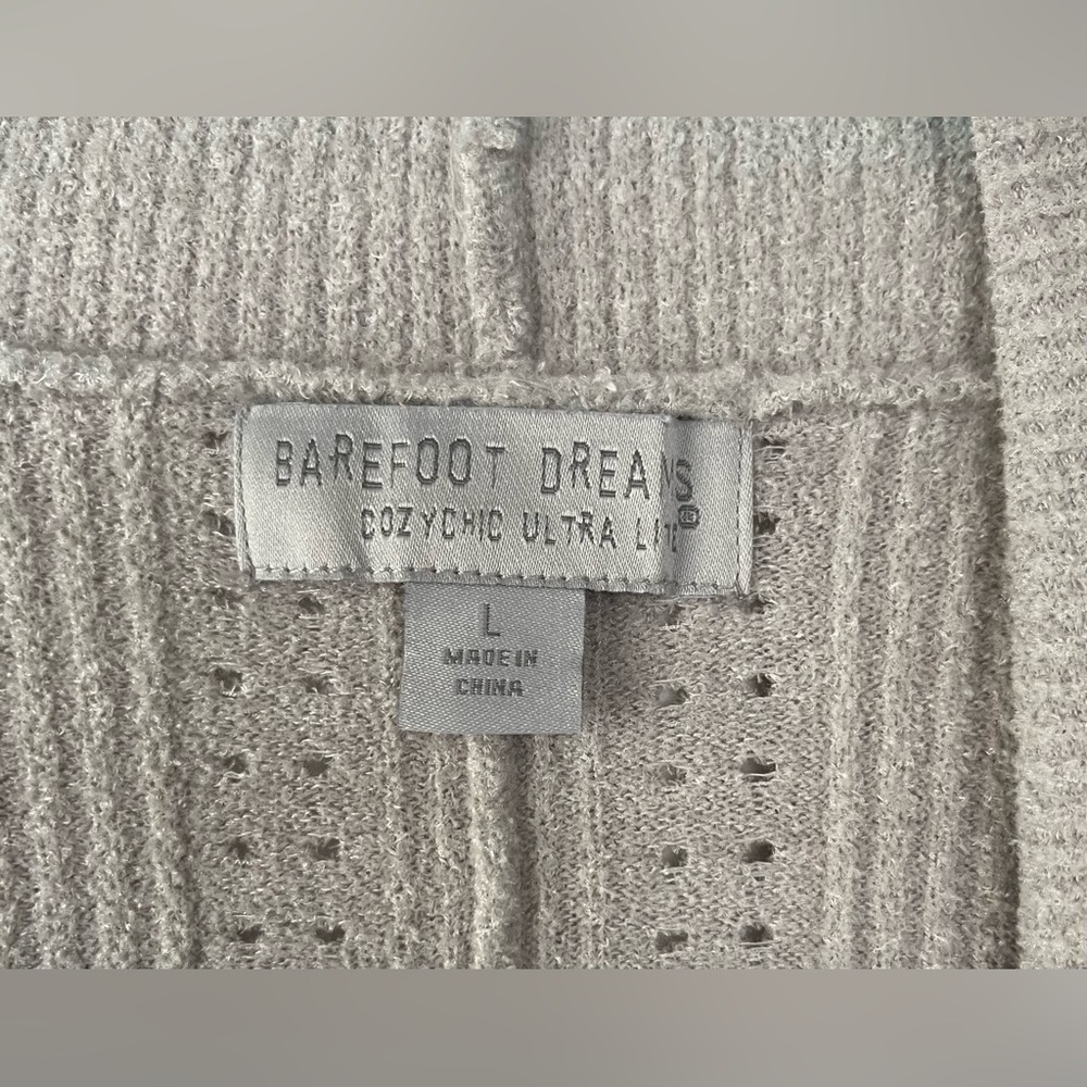 Barefoot Dreams Cozy Chic Ultra Lite Dolman Ribbed Cardigan Sz. L BDWCU21842 - Picture 4 of 8